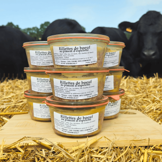 Rillettes de bœuf au piment d'Espelette Angus